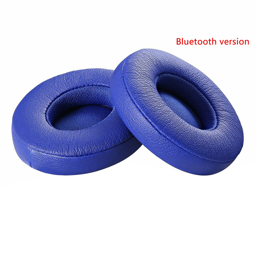 Proteinlæder memory foam ørepuder erstatning for beats solo 2/3 hovedtelefon ørepude bluetooth type kablet/bluetooth version: 3
