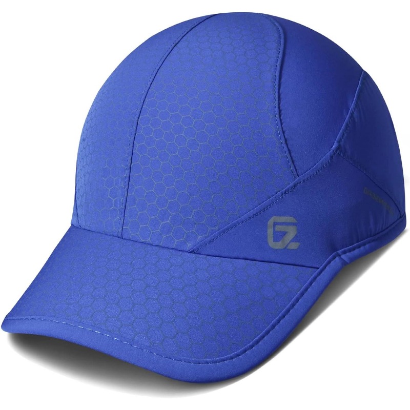 GADIEMKENSD Stretch Running Hat with Soft Brim, Quick Dry, Unstructured, Unisex-Adult: Blue