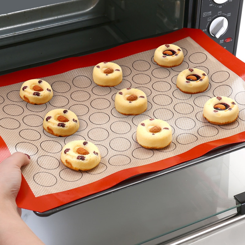70 Grids Siliconen Macaron Bakken Mat Voor Bak Pan Gebak Cookie Non-stick Multifunctionele Keuken Bakken Tools Vel Pads