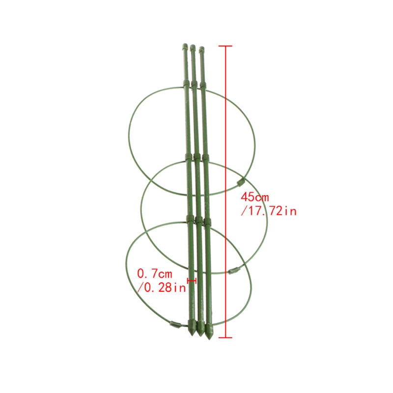 Garden Plant Support Climbing Plants 45cm 60cm Conical Trellis Supporter Frame: 45cm