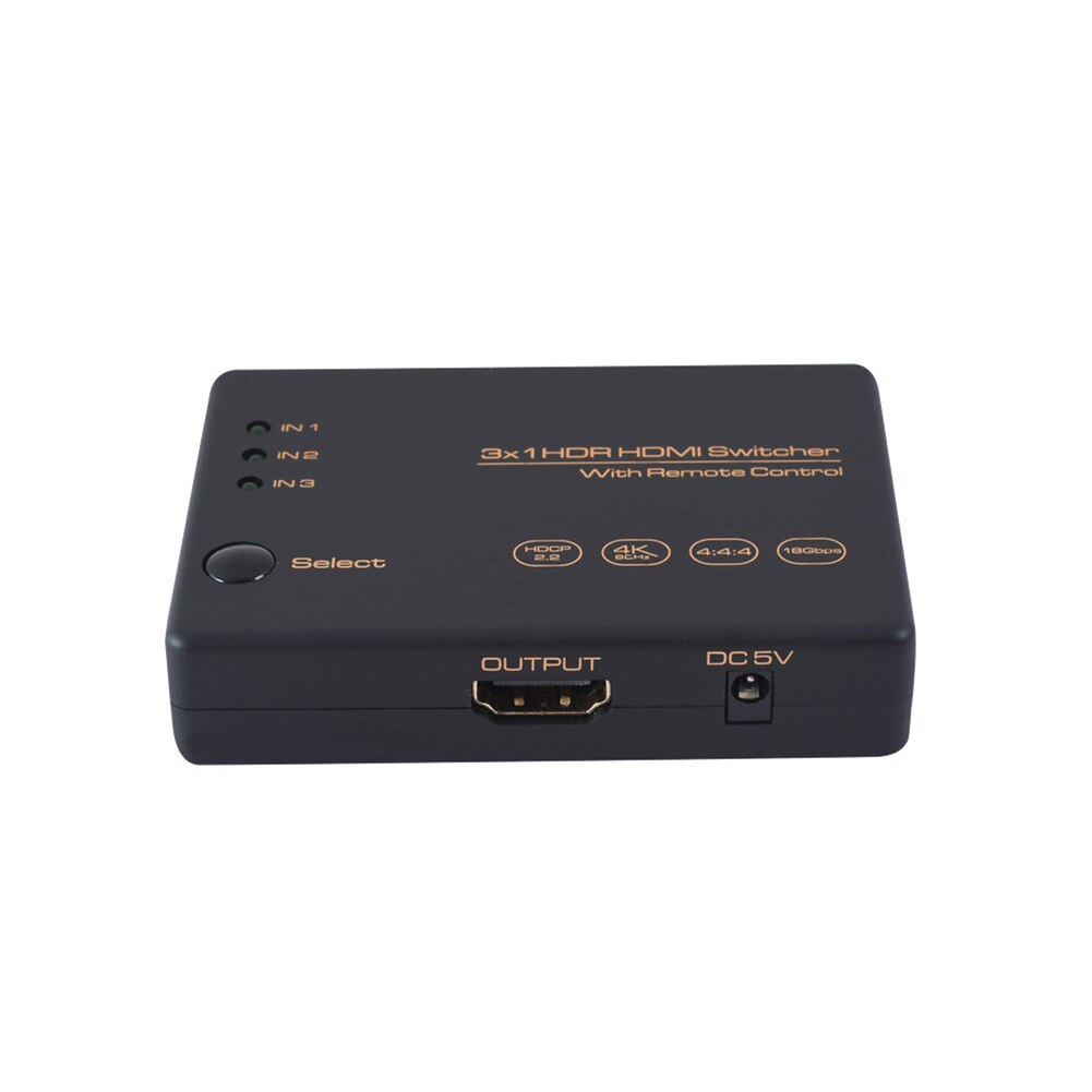 4K HDMI Cable Splitter Video Switcher Adapter HDMI Switcher Splitter Hub Box for DVD HDTV Monitor HDMI Hub Splitter Box