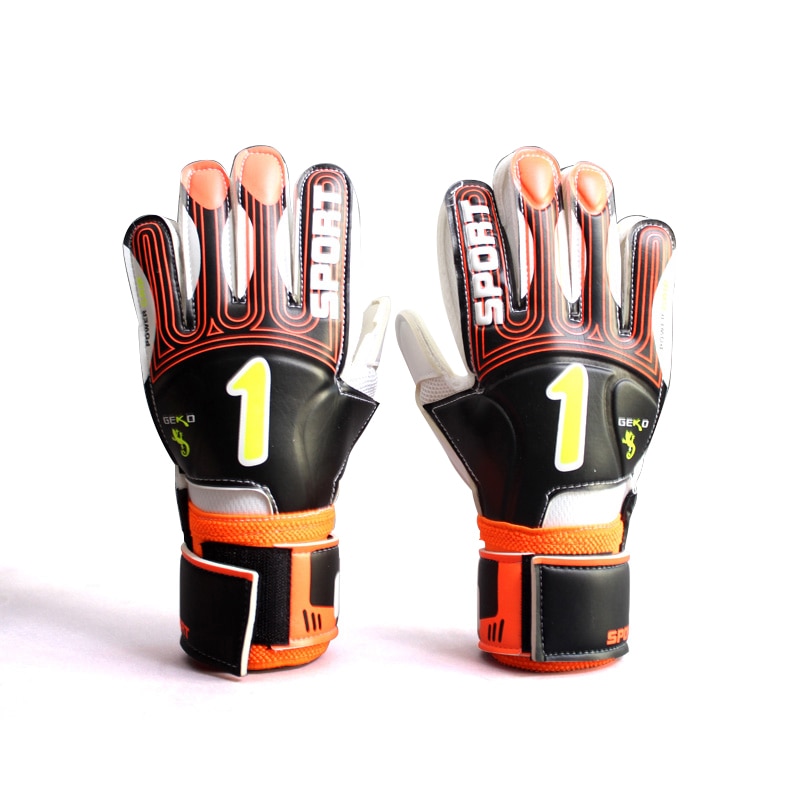 Goalkeeper Gloves Roll Finger Football Palm Soft Latex Soccer Goalie Gloves With Finger Protection