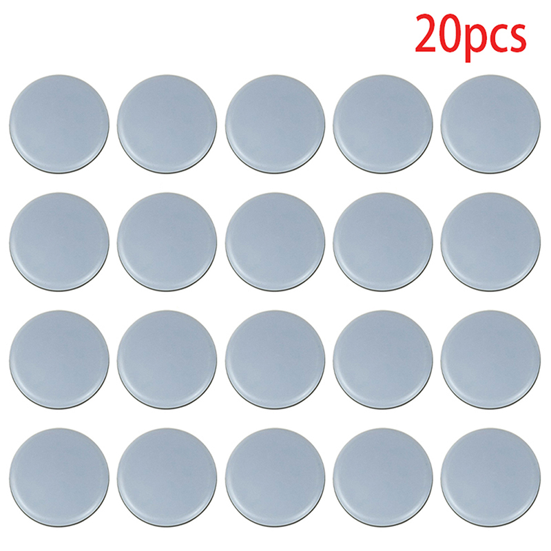 Furniture Legs Slider Pads Self-Adhesive Anti-abrasion Floor Protector Easy Move Heavy Table Sofa Glides Mat Home Supplies: 20pcs-round-25mm