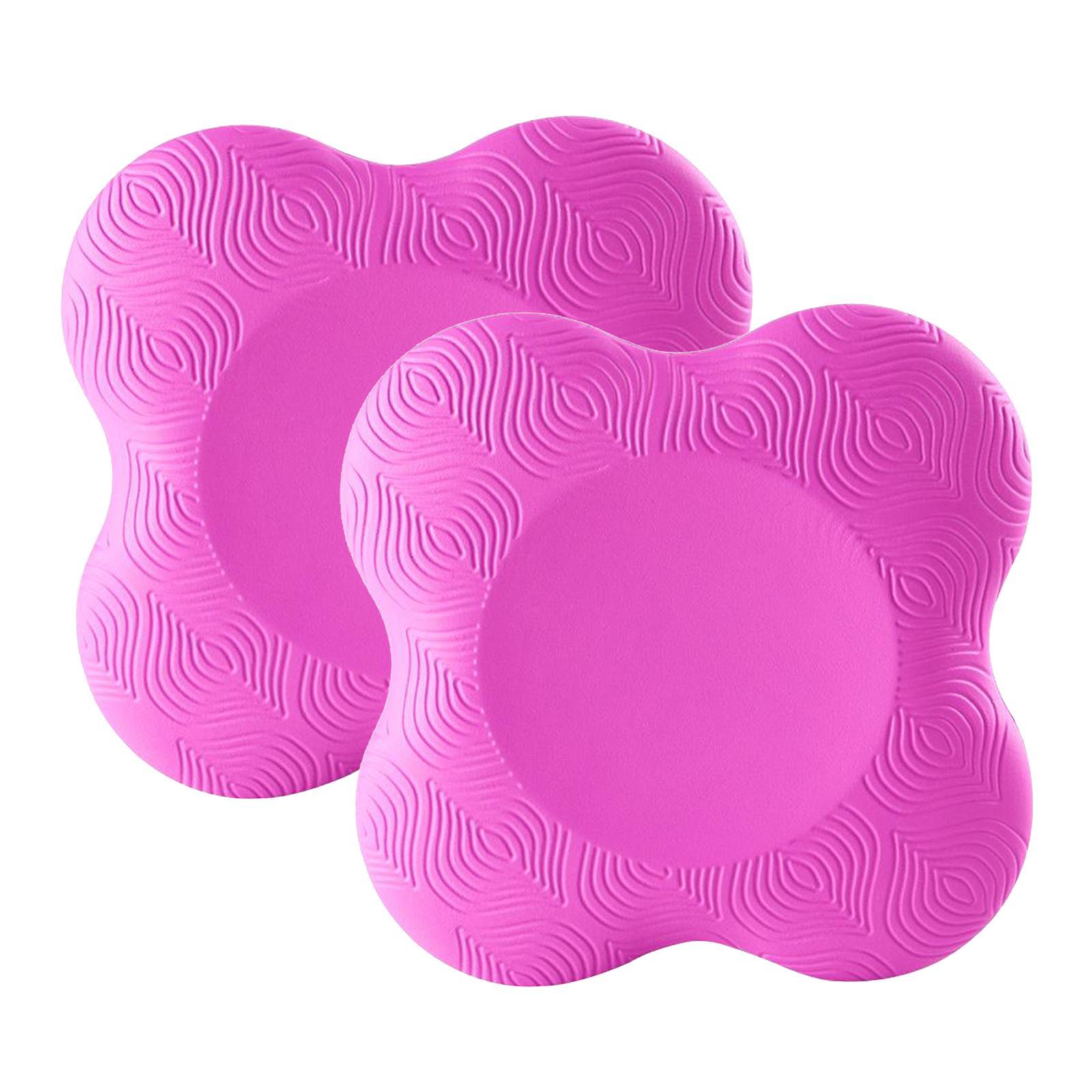 2Pieces Yoga Elbow Mat Knee Pad Thick Workout Plank Travel Gym 20x20cm