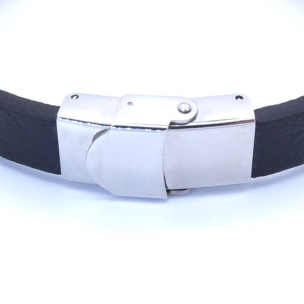100% Edelstahl Ich würde Armbinde Leder 10mm 8 Zoll medizinisch Alarm Armbänder für Männer Frauen Freies Fabrik Bieten
