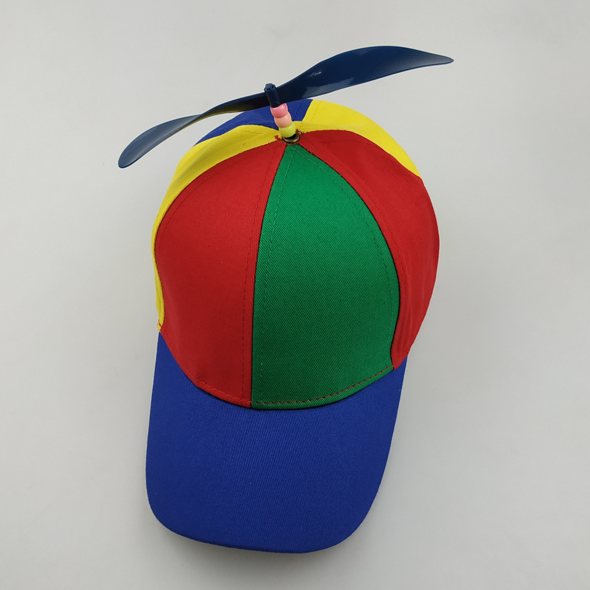 Bamboe Libel Patchwork Baseball Cap Pet Voor 3-20 Jaar Helikopter Propeller Grappig Adventure Vader Hoed Snapback Hoed: fun cap / 9 years-adult 56cm