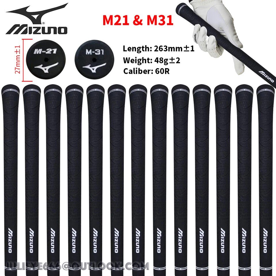 Mizun* Golf Clubs Grips Size M-21/ M-31 13pcs/Lot Wrap Rubber Core Wood/Irons Grip