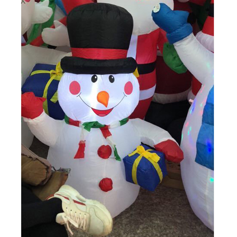 120cm Air Aufblasbare Santa Claus Schneemann Outdoor Luftdurchblasen Weihnachten Dekoration Figur Kinder Klassische Kinder Spielzeug