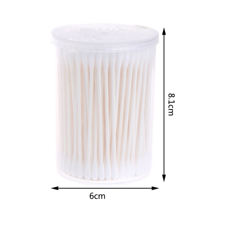 180Pcs Baby Swabs Cotton Double End Swab Disposable Thin Stick Cleaning Tools Cotton Swab Oct26