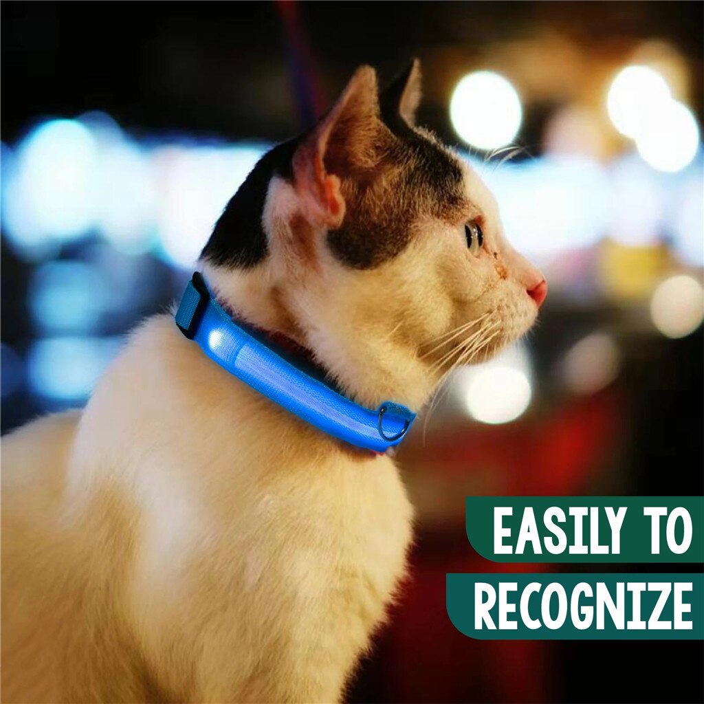 Collar Led para mascotas, de estilo camuflaje, con luz brillante, hebilla de patrones, Collar de seguridad ajustable, productos para mascotas LED # p2