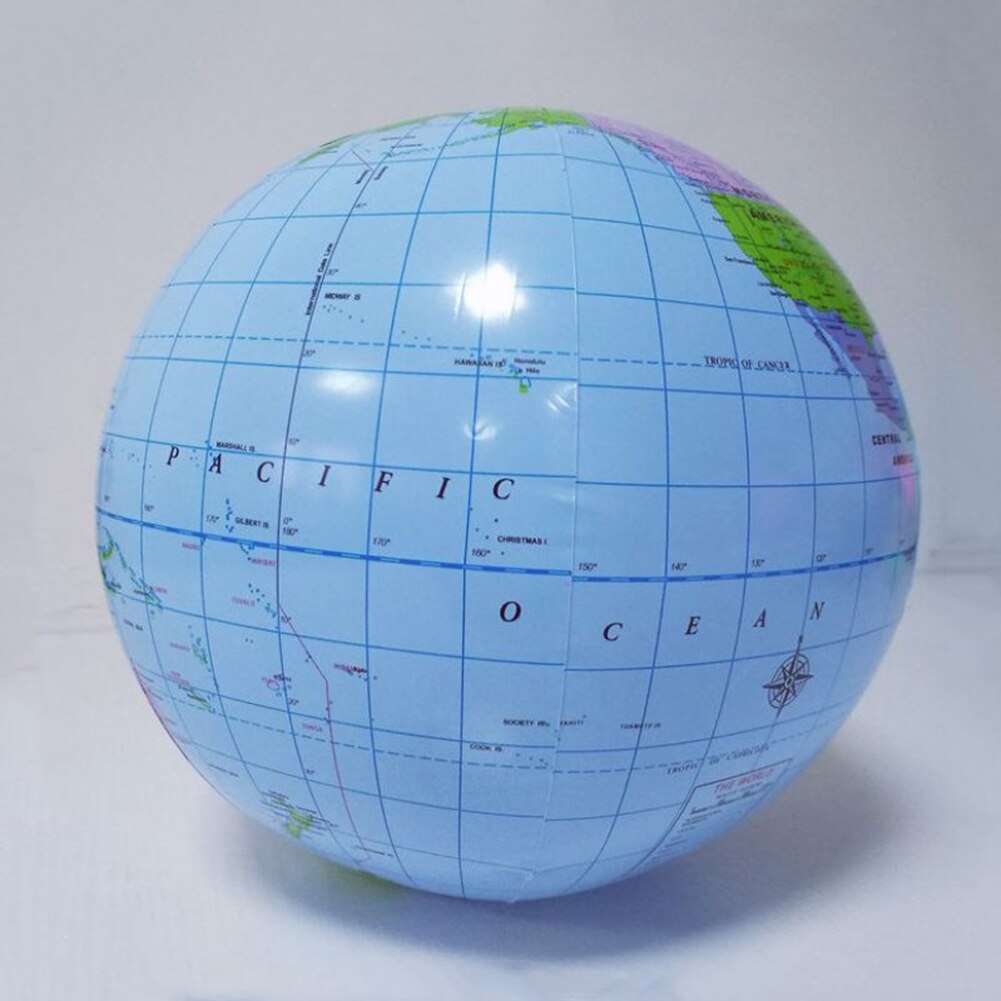 28Cm Opblaasbare Pvc Wereldbol Earth Kaart Leren Onderwijs Geografie Speelgoed Kaart Ballon Strand Bal Strand Halloween