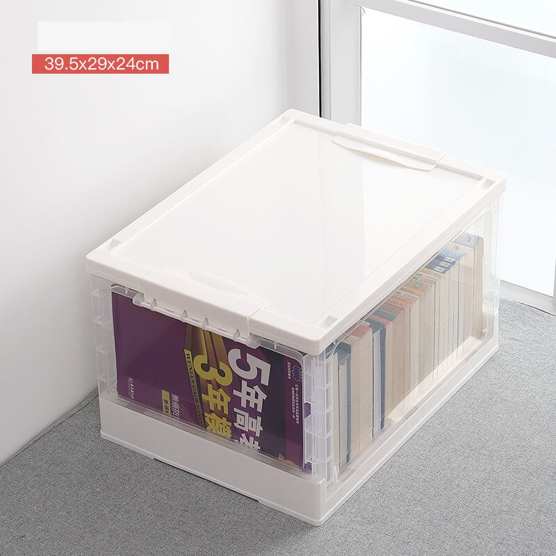 Pliable livre boîte de rangement bureau papeterie support divers organisateur Portable livre stockage panier bureau organisateur: A