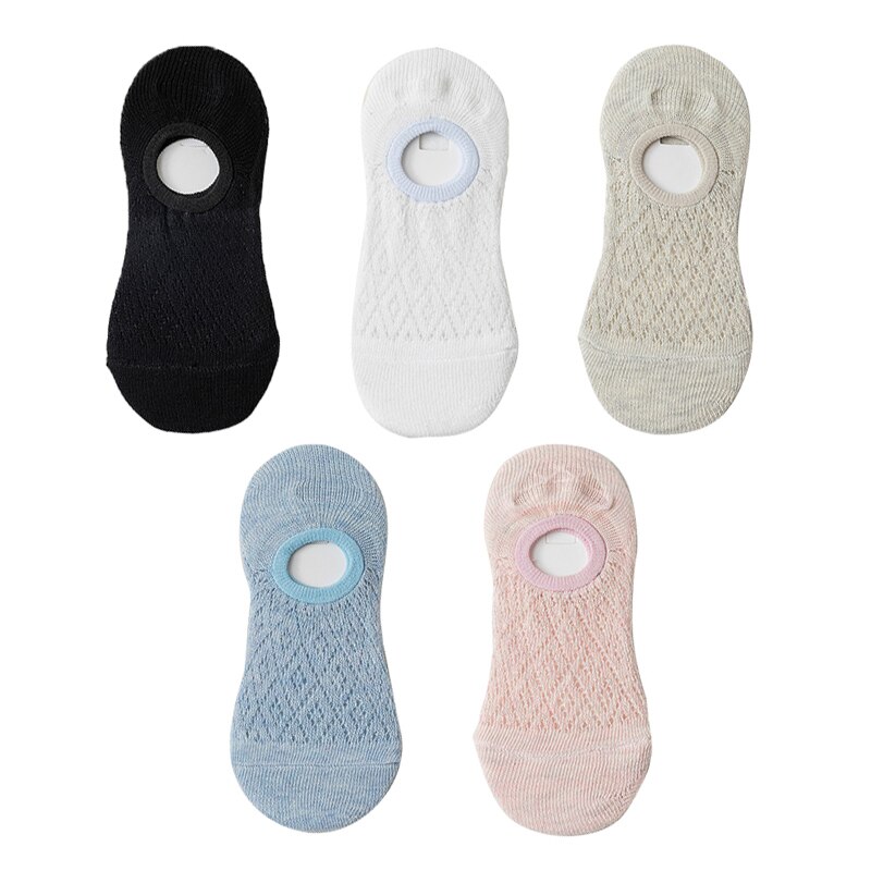 5 Pairs Lot Cotton Women Socks Female Casual Boat 3D Pack Cartoon Harajuku Cat Cute Heart Invisiable Funny Girl Ankle Sock Set: type 15