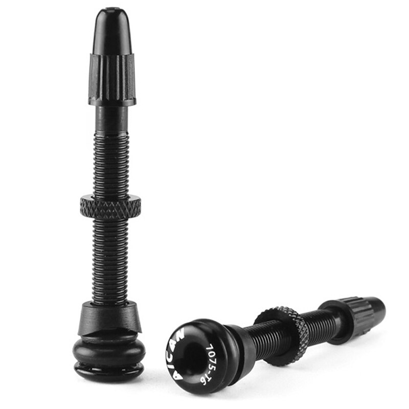 1 Paar 58/72Mm Legering Stem Tubeless Kit Compatibel Presta Ventiel Voor Road Mtb Fiets Tubeless Banden Messing core