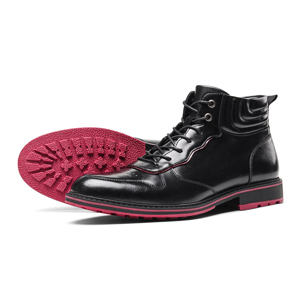 Leather Boots Red Bottom 2022 Spring Comfortable A... – Grandado