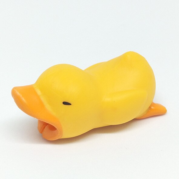 Kabel Beschermer Winder Voor Usb Opladen Data Kabel Draad Bescherming Cover Bescherm Case Cartoon Koord Protector Kabel Organizer: duck