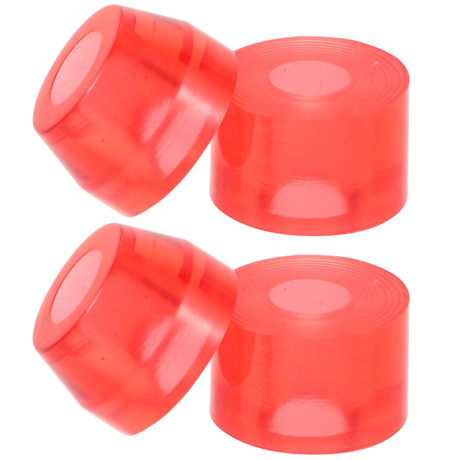 Joint absorbant les chocs pour Skateboard, 4 pièces, accessoires de bouchon de frein pour patins à roulettes, bouchons en Pu, pièces d'orteils de patinage en caoutchouc naturel