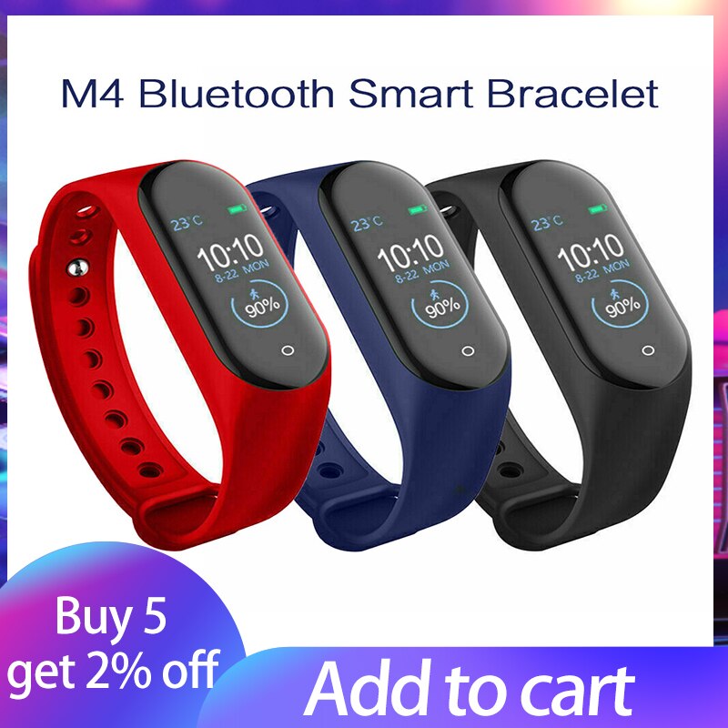 M4 Smart Band Polsband Bloed Polsbandjes Druk/Hartslagmeter/Stappenteller Sport Armband Gezondheid Fitness Armband