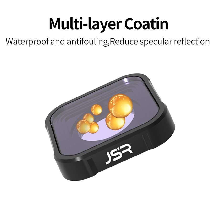 Per I Filtri delle Lenti Gopro Hero 9 Nero Set UV/CPL/ND4/8/16/32/64 di Azione accessori della macchina fotografica Per Go Pro Hero9 Filtro di Colore Alluminio