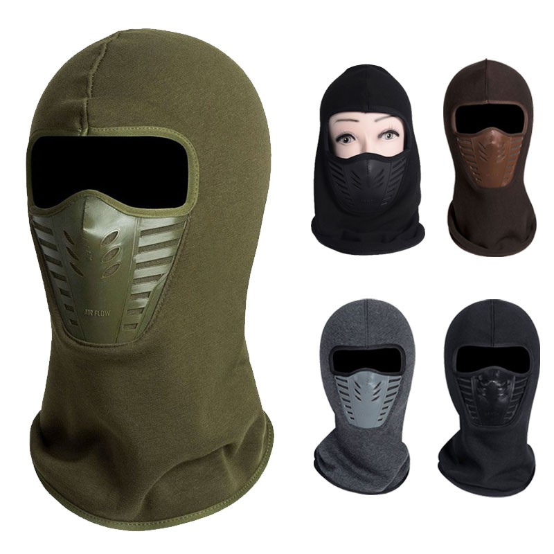 Sally face Full Face Cover Warm Hood Face Mask Hat Neck Helmet For Men Women Exercise Bicycle Thermal Fleece Balaclava Hats