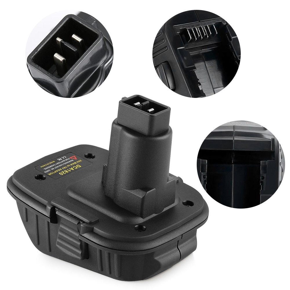 Dca 1820 adapter converter for dewalt 18v tools 20v max litium ion battery power bank function compatible