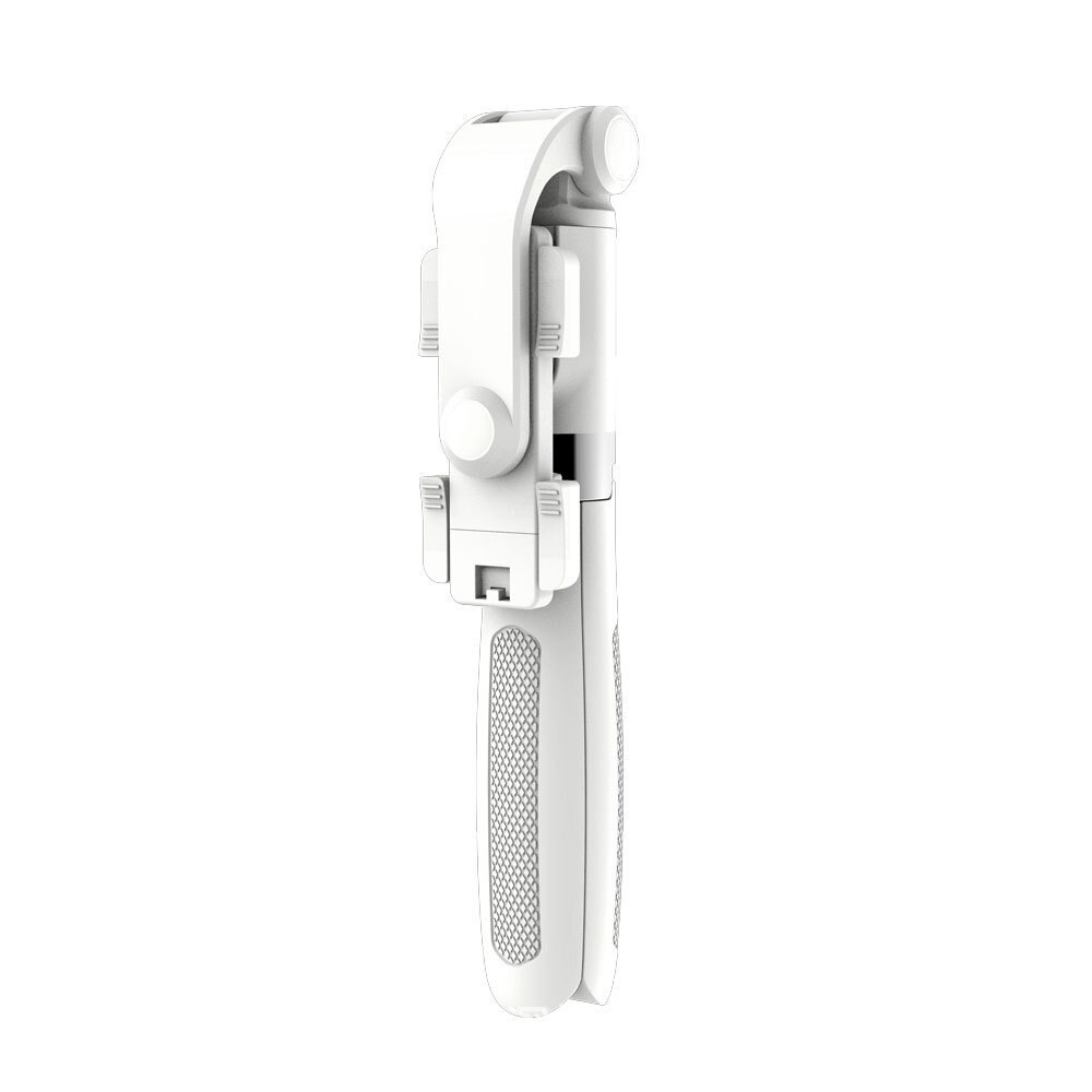 Bluetooth Selfie Stick Met Statief Plastic Lichtmetalen Self Stick Selfiestick Telefoon Smartphone Selfie-Stick Voor Iphone Samsung Huawei: WHITE