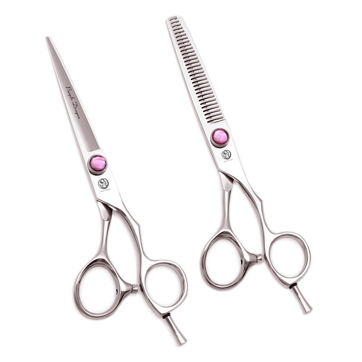 Purple Dragon – ciseaux de coiffure professionnels, 5 ", 5.5", 6 ", JP 440C, coupe fine, , Z9014