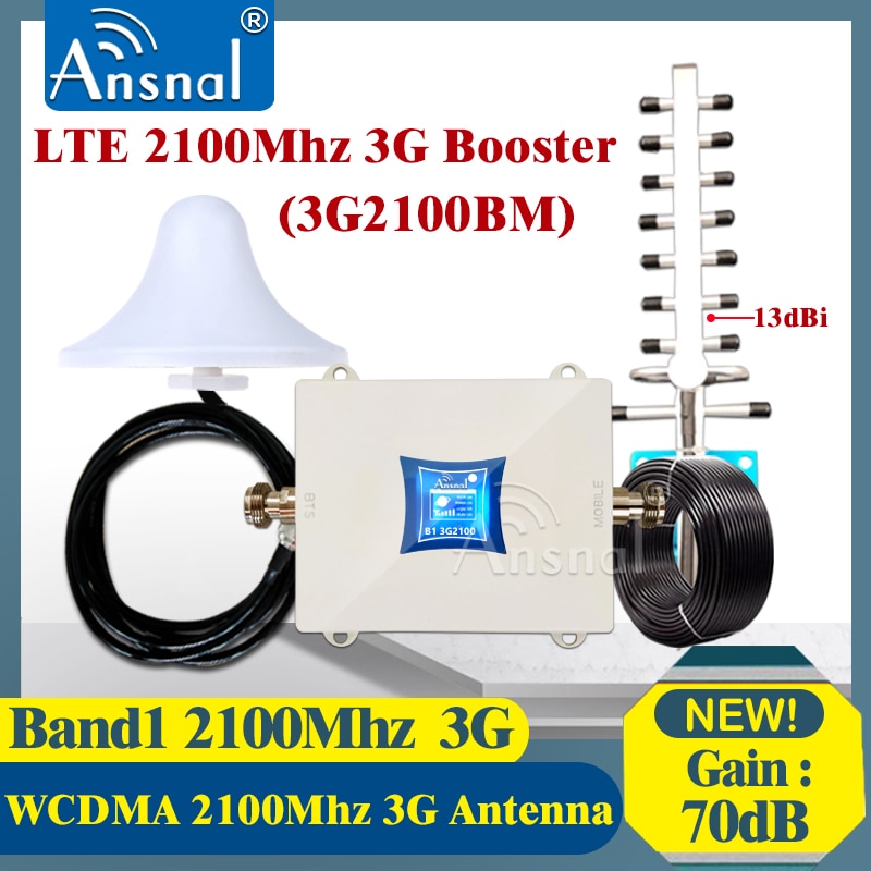 2100Mhz 3G Cellular Amplifier LTE 2100 UMTS 3G NetWork Mobile Signal Booster gsm Repeater 2G 3G 4G CellPhone Signal Repeater