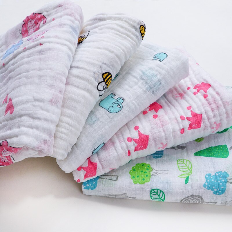 Klaring! Mousseline Inbakeren Baby Deken Zachte Katoenen Baby Wrap Sjaal Multiuse Baby Badhanddoek Luier Beddengoed Accessoires