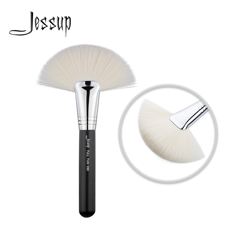 Jessup pudderbørste til ansigtsmakeup stor blød vifte skønhed kosmetisk værktøj blush highlight 090