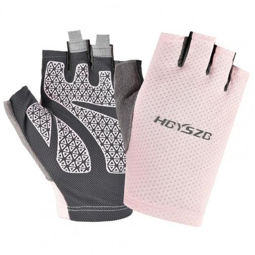 1 para rękawice rowerowe przeciwsłoneczna przeciwpoślizgowa siateczkowa tkanina Outdoor Fitness sportowy oddychające rękawice do jazdy na deskorolce luvas: Light Pink / XL