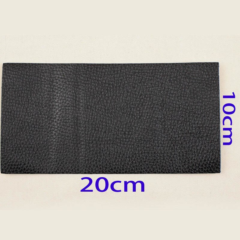 Autocollant en tissu | Simili cuir imperméable, auto-adhésif Durable, lavable, 10cm * 20cm, patchs pour réparation de canapé, 1 pièce: Black
