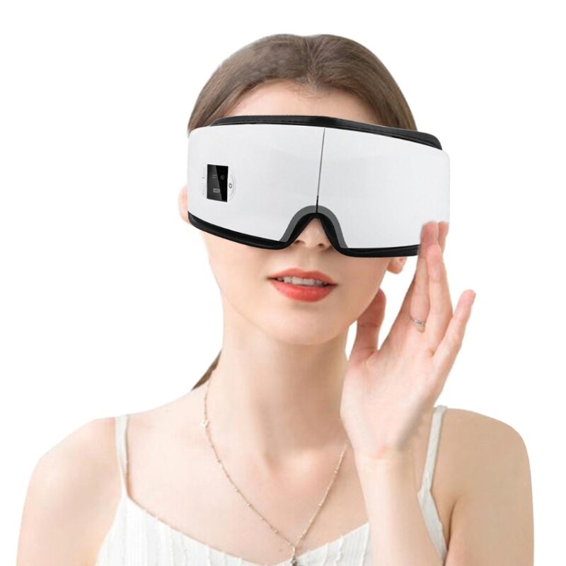 Electric Eye Massager Eye Care Device Wrinkle Fatigue Relieve Vibration Massage Compress Therapy Glasses