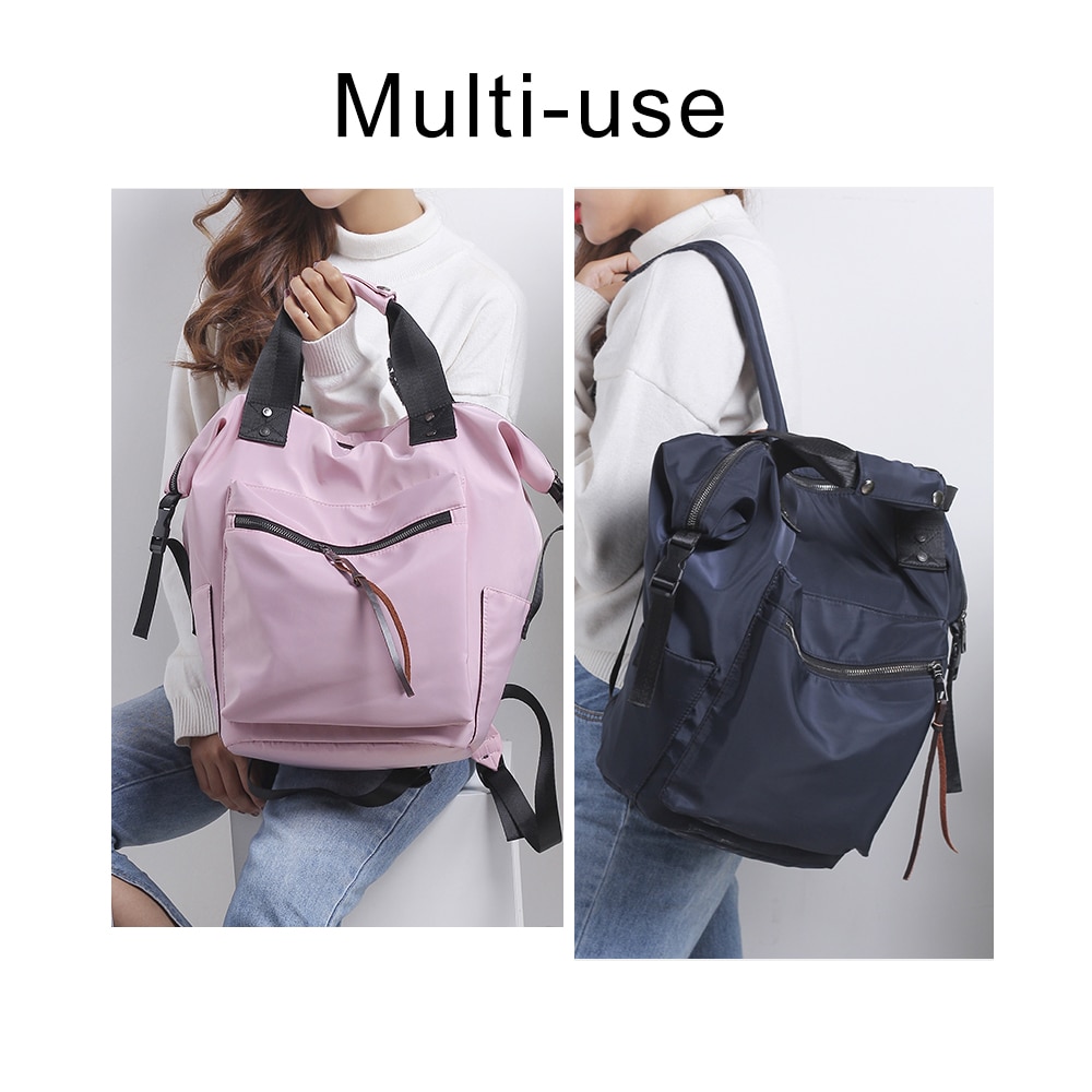 TTOU Nylon sac à dos femmes sacs à dos décontractés dames haute capacité retour au sac d'école adolescentes voyage étudiants Mochila Bolsa