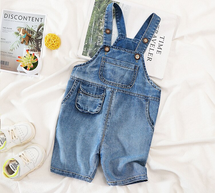 1 2 3 4 Y freundlicher Jungen Kurze Denim Overall Sommer Neue Baby Beiläufige verlieren Kurze Overall Baby Junge Hosenträger kurze Hose: 24M