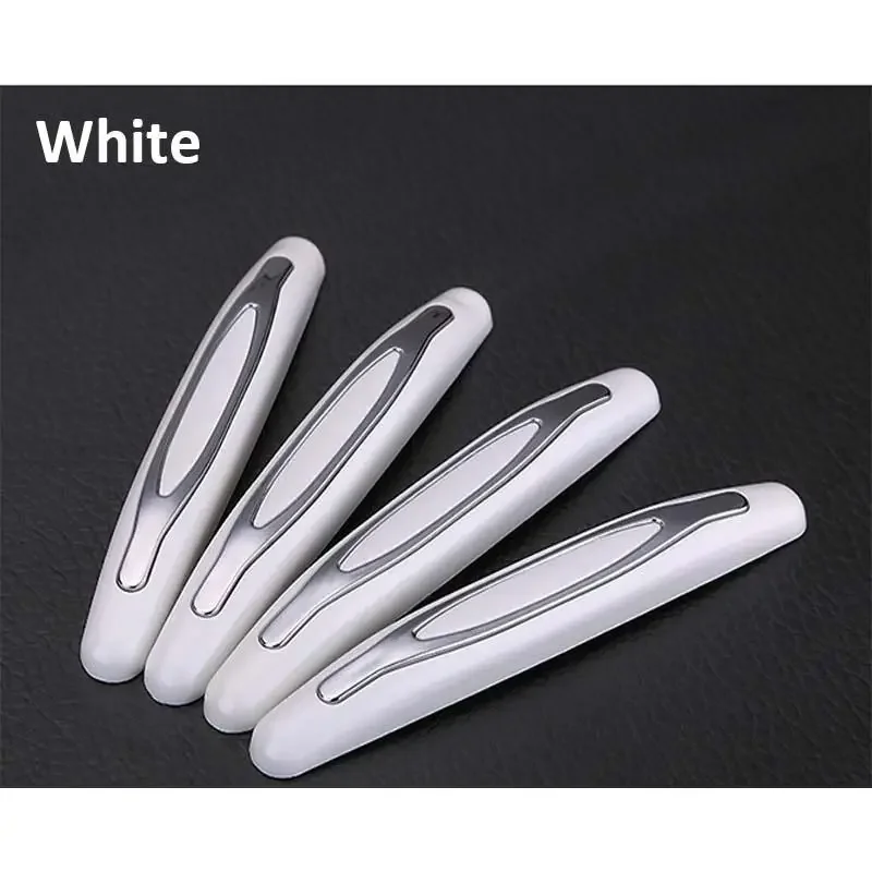 4 Pcs / Set Anti-Collision Car Door Protection Strips Scratches Universal Car Door Guard Strips: WHITE