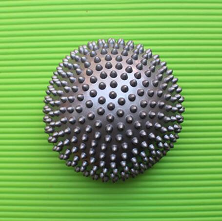 Yoga Ball PVC Inflatable Massage Point Half Fit Ball Balance Trainer Stabilizer Pilates Fitness Balancing Ball: Grey