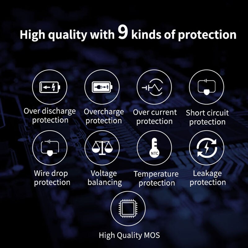 Batería bms, 3,6 V, 3,7 V, 13S, 48V, BMS, 18650, 15a, 20a, 30A, 40a, 60a, BMS para batería ionen de 48V