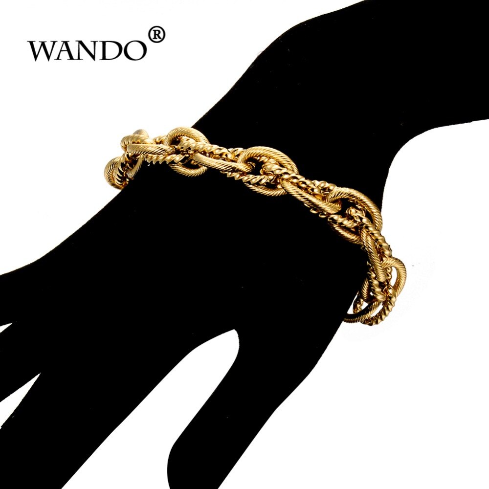 Omme-pulsera de oro para hombre y mujer, brazalete de cadena, joyería, Arabia islámica, Oriente Medio, africanos, B48