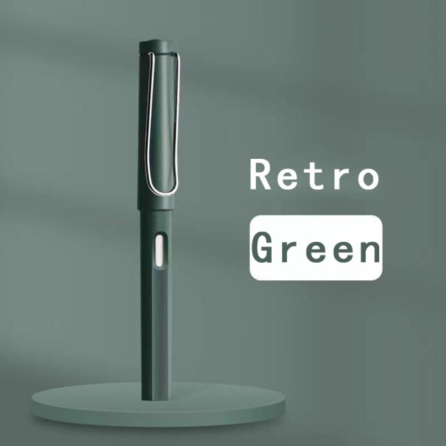 Lápiz eterno de escritura ilimitada, nueva tecnología, lápices mágicos sin tinta para escribir bocetos de arte, herramienta de pintura, novedosos para niños: Retro green