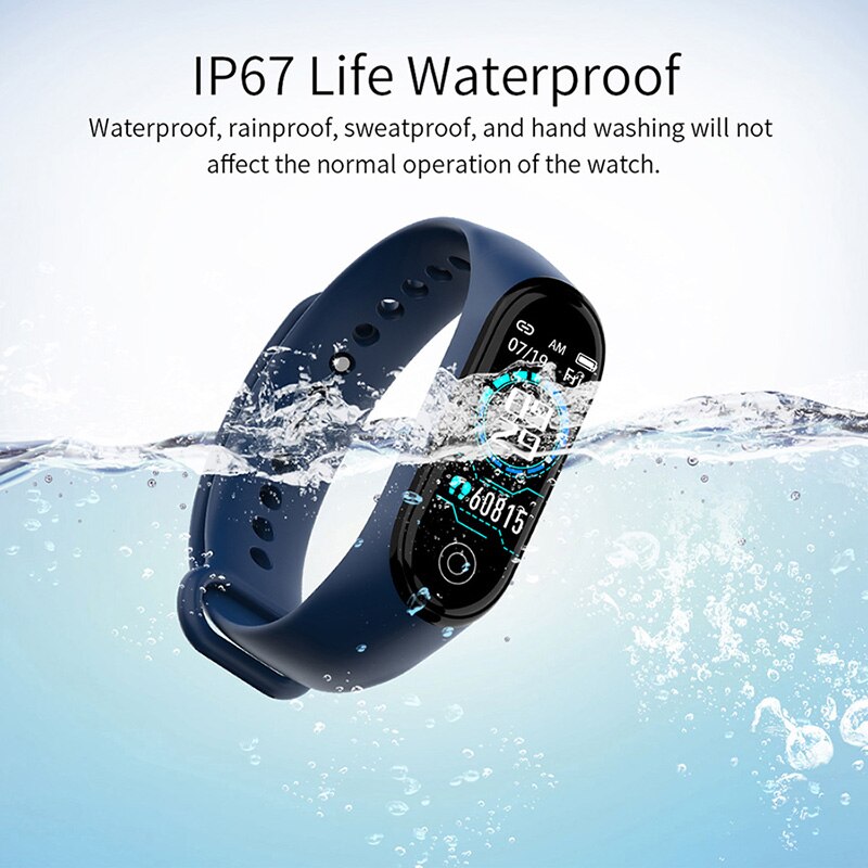 Draagbare Mannen En Vrouwen Waterdichte Kleurenscherm Hartslag Smart Polsband Sport Horloges Smart Band IP67 Waterdichte Smartwatch
