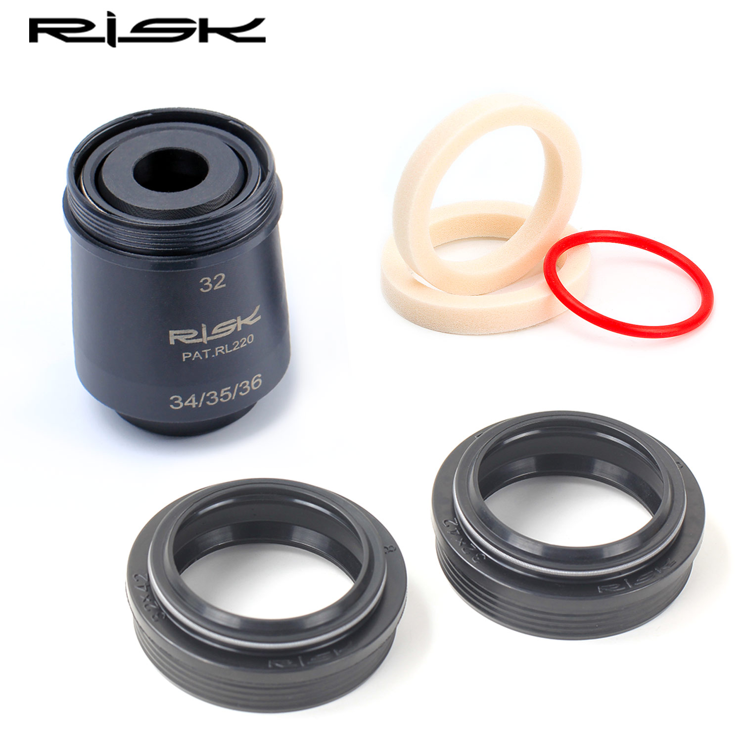 RISK Mountain Bicycle Bike Suspension Front Fork Dust Seal Oil Seal 32mm Sponge Ring MTB Inner Tube Installation Tool For XCR