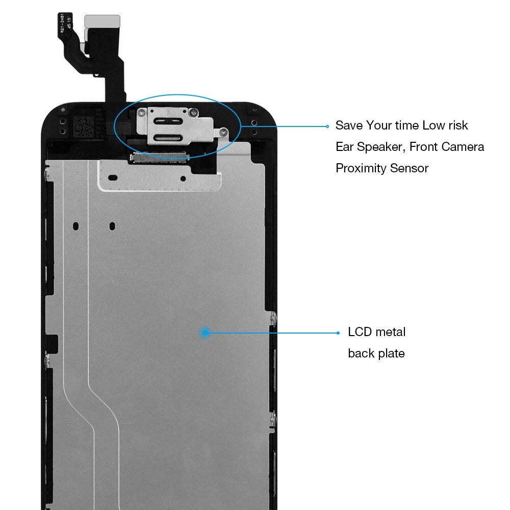 4.7 "conjunto completo de tela para apple iphone 6 lcd a1549 a1586 a1589 display com 3d toque digitador assembléia + botão casa