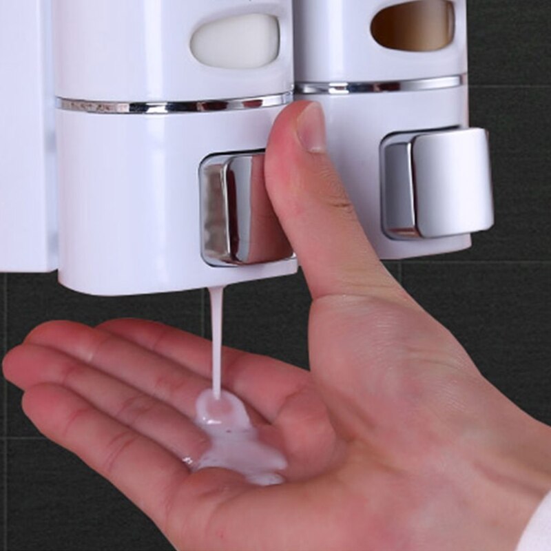 Distributeur de savon liquide mural suspendu, presse à main, récipient simple/Double