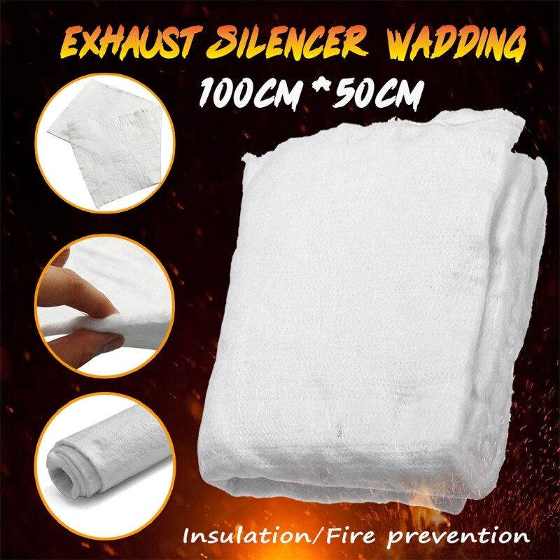 1000x500mm Fiberglass Blanket Insulation Fireproof Mat Pad Thermal Lightweight Good Thermal Stability N84F