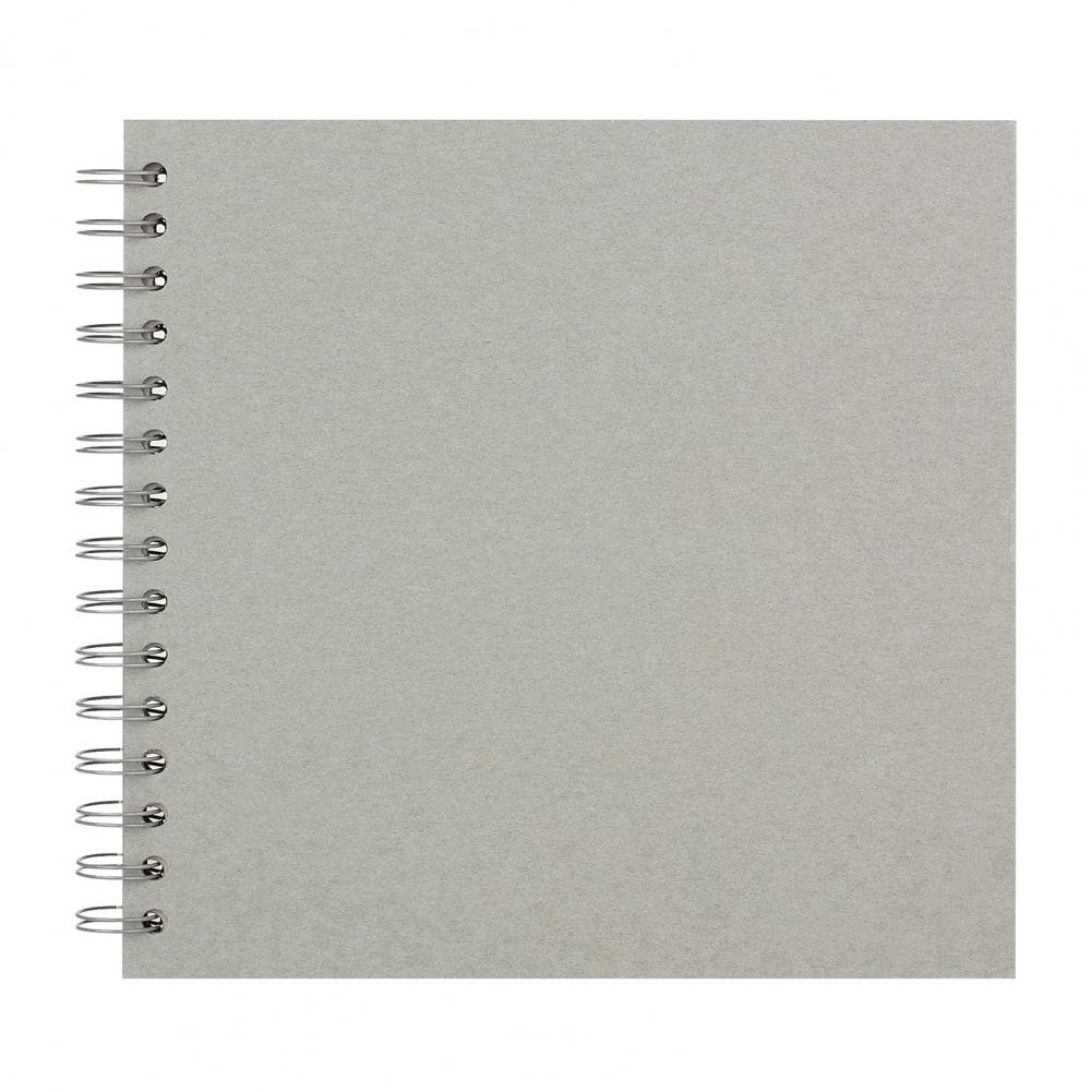 Fotoalbum 40/34 sider dobbeltrådinnbinding gjør-det-selv hardt omslag spiral utklippsbok fotoalbum 20 ark fotobok med tykke sider: Lysegrå