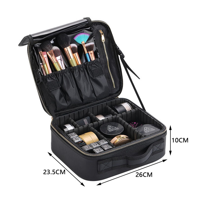 Female Beauty Makeup Case Brushes Organizer Storage Box Bolsa Maquillaje Women Cosmetic Bag For Makeup Suitcase