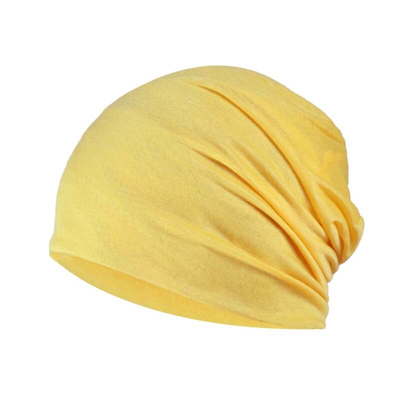 Modal Materiaal Beanie Dunne Katoenen Vrouwen Man Beanie Niet-allergische Hoed Lente Zomer Toevallige Schedel Cap Vrouwen Cap herfst: yellow
