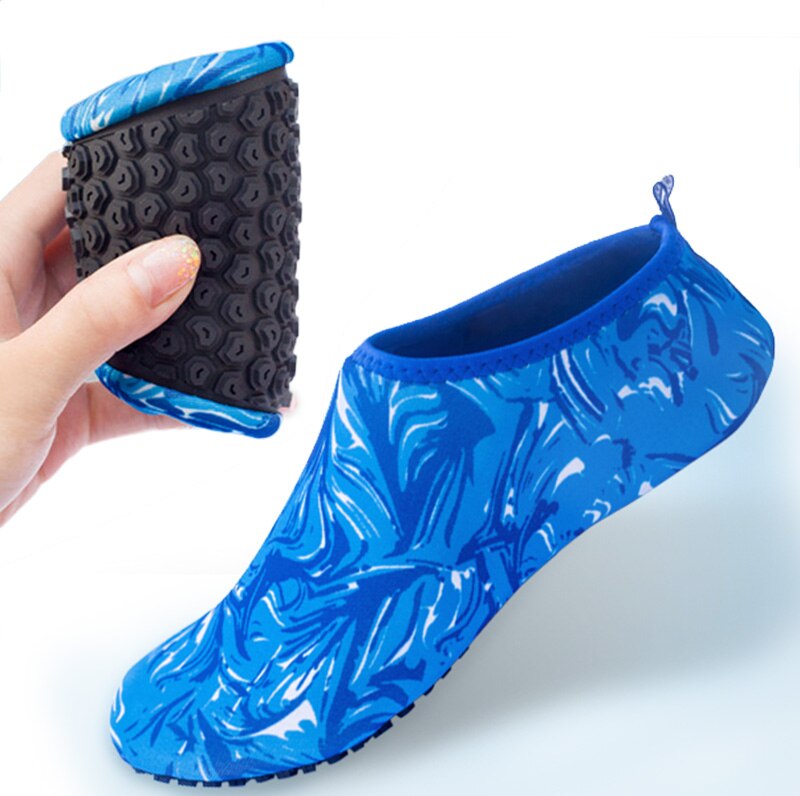 Men Women Swimming Aqua Fins Diving Mesh Socks Swim Non-slip Sole Surf Beach Shoes B2Cshop