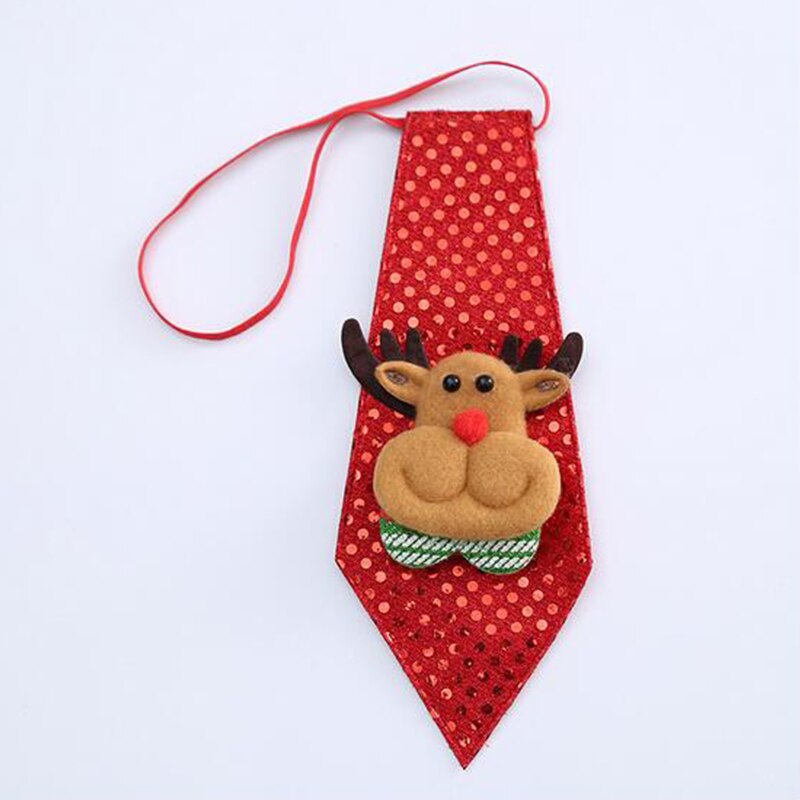 Kerst stropdas kerstman bruiloft feest verstelbare kinder stropdas stropdas kleding: Rood